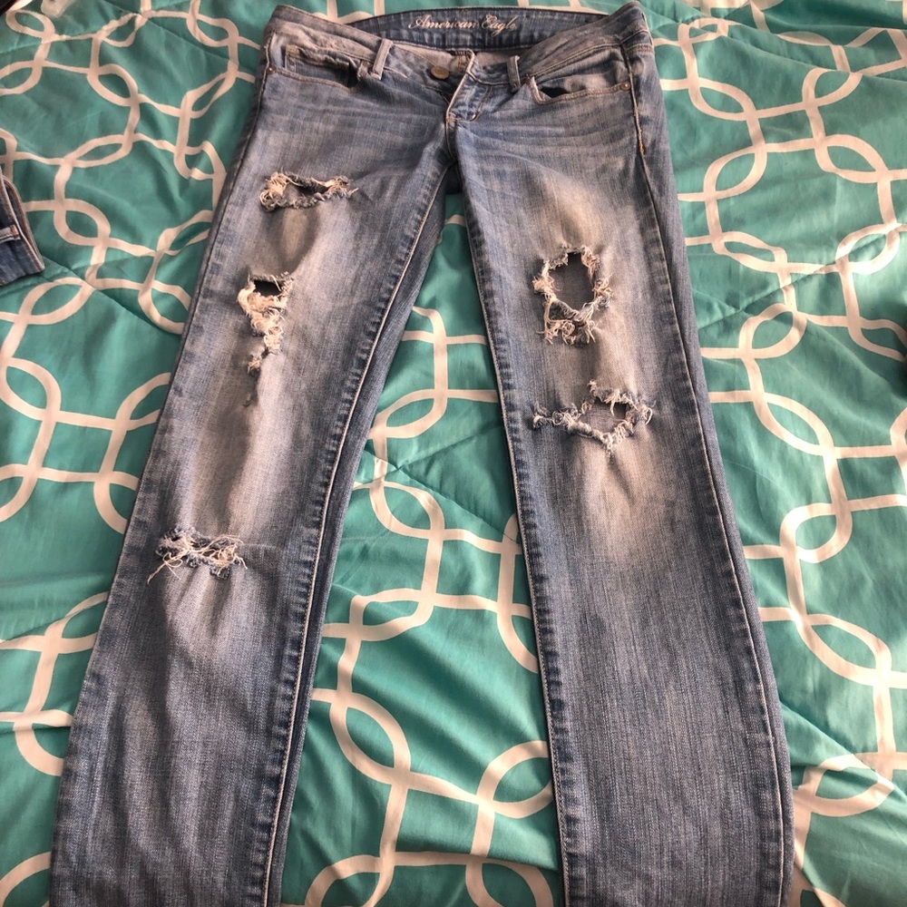 American Eagle ripped jeans